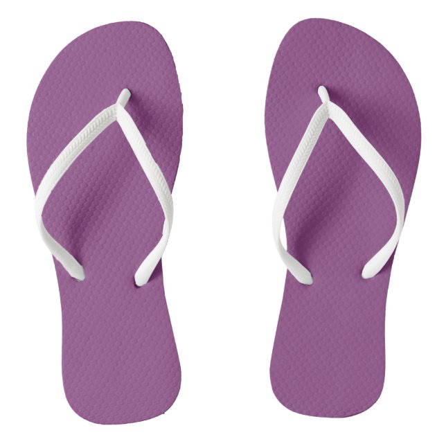 Plum Flip Flops (Footbed)