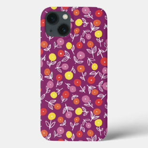 Plum Floral coque iphone