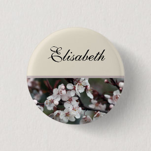 plum flowers name button