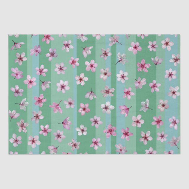 Plum Flowers Tissue Paper (Front)