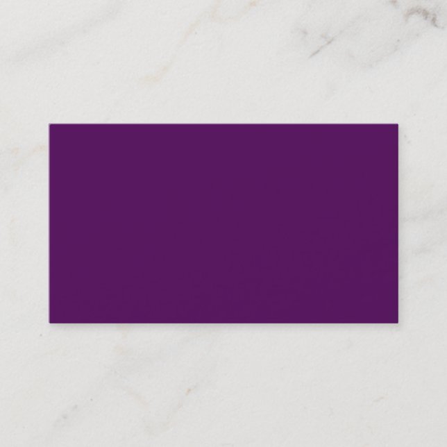 Plum foncé violet Carte de visite (Devant)