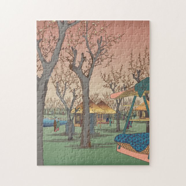 Plum Garden By Hiroshige Jigsaw Puzzle (Vertical)