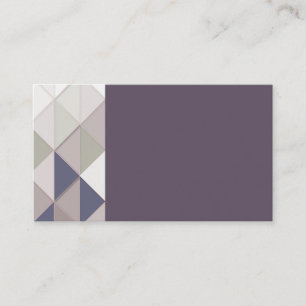 Plum Geometric Diamond Business Cards
