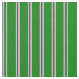 Plum & Green Stripes Pattern Fabric