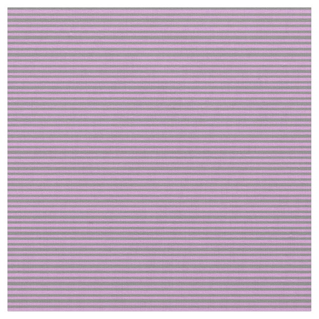 Plum & Grey Coloured Lines Pattern Fabric (Close Up)