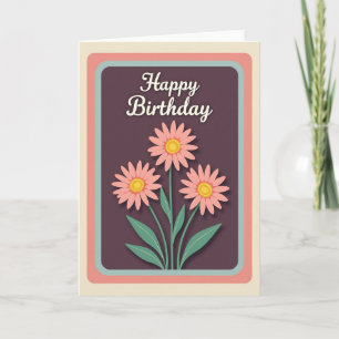 Plum Happy Birthday Card