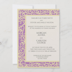 Plum invitation for any occasion