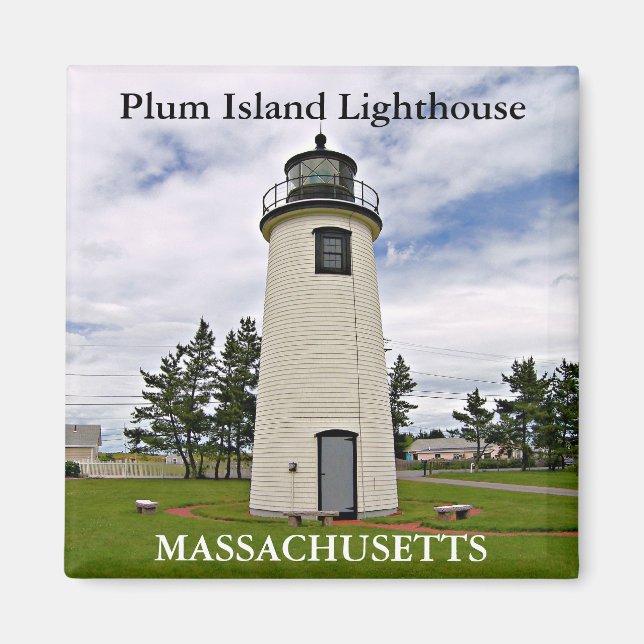 Plum Island Lighthouse, Massachusetts Magnet (Front)