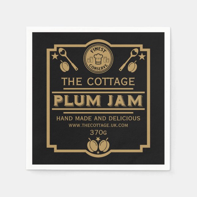 Plum Jam Conserve Maker Napkin (Front)