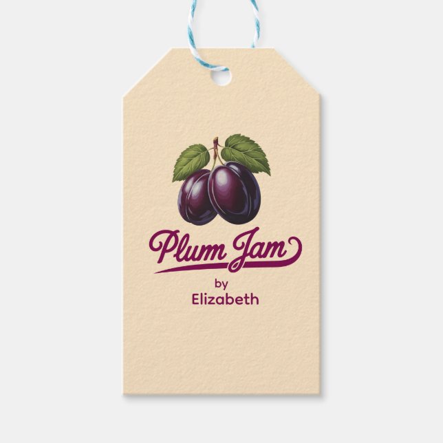 Plum Jam Gift Tags (Front)