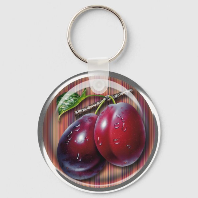 Plum Keychain (Front)