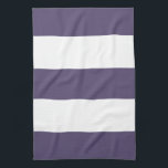 Plum Lavender & White Stripe Kitchen Towel Gift<br><div class="desc">New 2012 pretty plum lavender & white stripe kitchen towels made in America house warming or wedding gift & fun summer beach party hostess present from American designer zazzle.com/americanmademojo*.</div>