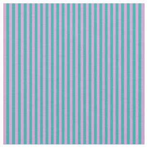 Plum & Light Sea Green Coloured Pattern of Stripes Fabric