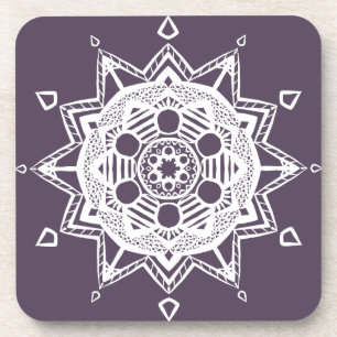 Plum Mandala Coaster