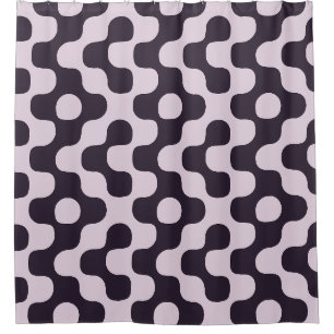 Plum Mid Century Graphic Geometric Dots