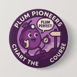 Plum Perfect Explorer Navigation 3 Inch Round Button