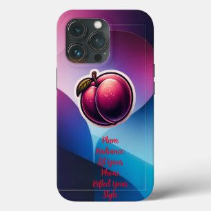 "Plum Perfection: Elegant Background iPhone Case" iPhone 13 Pro Case