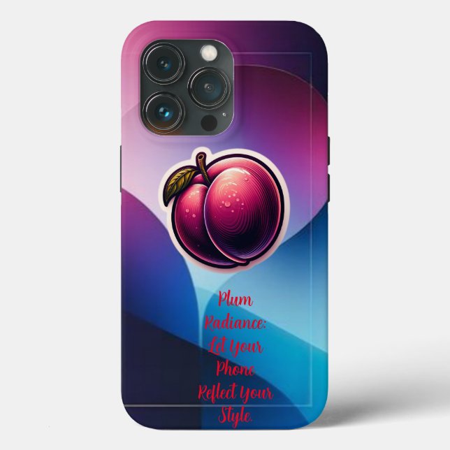 "Plum Perfection: Elegant Background iPhone Case" Case-Mate iPhone Case (Back)