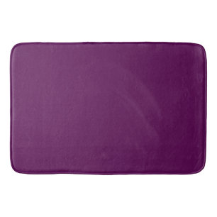 Plum Perfection - Elegant Solid Plum - Bath Mat