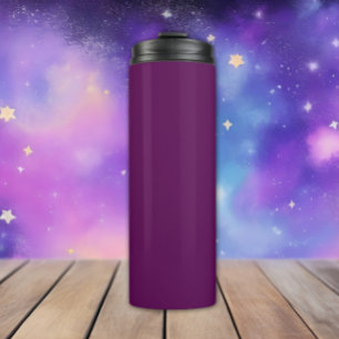 Plum Perfection - Elegant Solid Plum - Thermal Tumbler