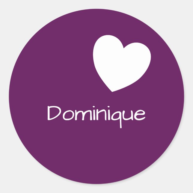 Plum Perfection - The Sticker With A Heart (Front)