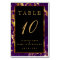 Plum Purple and Gold Marble - Table Number