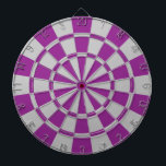 Plum Purple And Grey Dartboard<br><div class="desc">Plum Purple And Grey Dart Board</div>