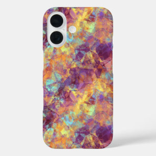 Plum Purple Crumpled Texture iPhone 16 Case