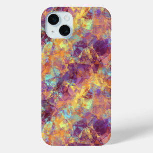 Plum Purple Crumpled Texture iPhone 15 Mini Case