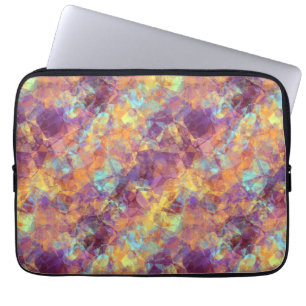 Plum Purple Crumpled Texture Laptop Sleeve