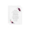 Plum Purple Flowers Wedding Information Guest Card