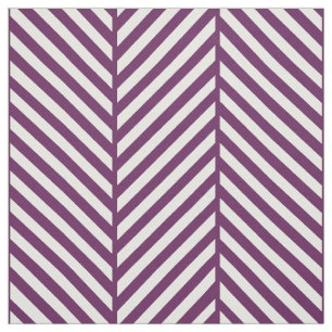 Plum Purple Herringbone Large Scale Fabric