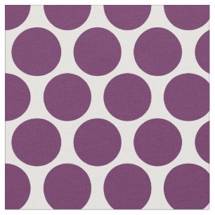Plum Purple Mod Dots Fabric