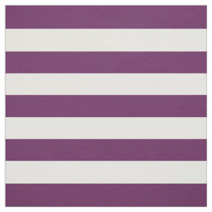 Plum Purple Preppy Stripes Fabric
