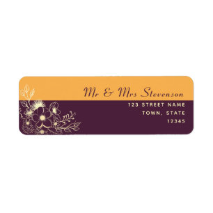 Plum Purple Return Address
