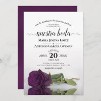 Plum Purple Rose Spanish Nuestra Boda Wedding