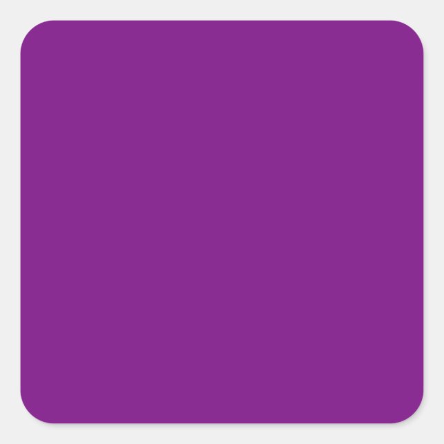 Plum Purple Square Sticker (Front)