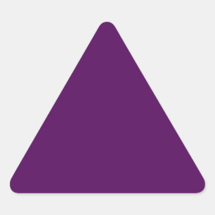 Plum Purple Triangle Sticker