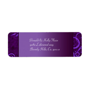 Plum & Purple Velvet Wedding Swirl
