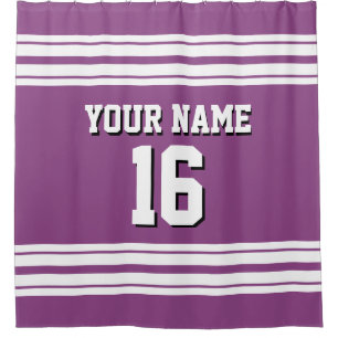 Plum Purple with White Stripes Sports Jersey