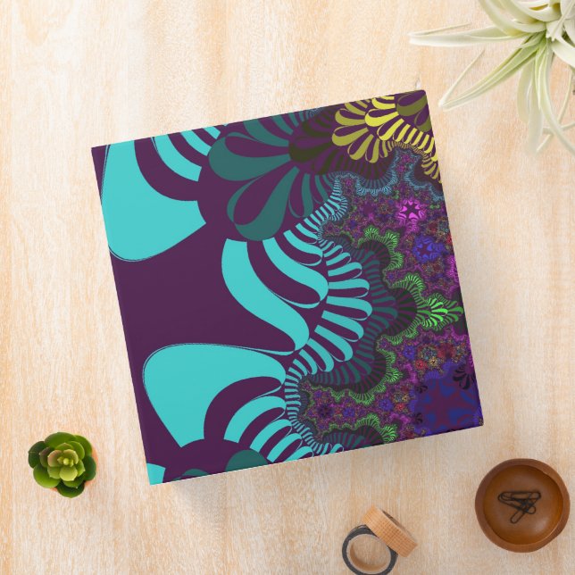 Plum Rainbow Cross Binder (In Situ)