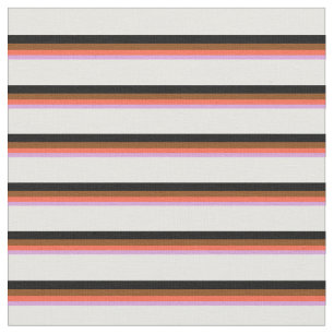 Plum, Red, Brown, Black, and White Pattern Fabric