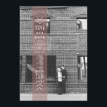 Plum Save The Date Banner | Overlay Photo<br><div class="desc">By Redefined Designs</div>