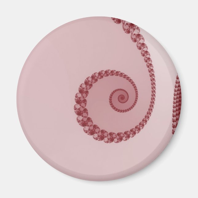 Plum Simple Spiral Magnet (Front)