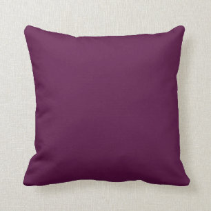 Plum (solid colour) throw pillow