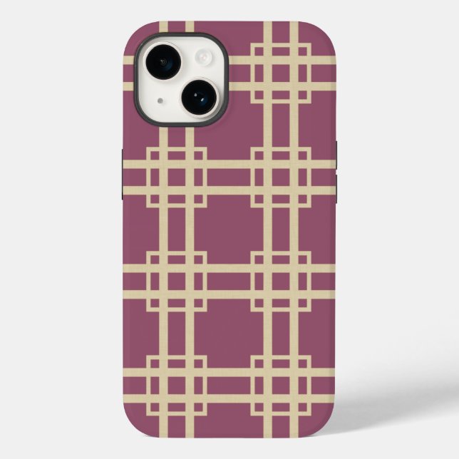 Plum Spice Moods Lattice Case-Mate iPhone Case (Back)