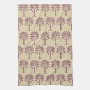 Plum Spice Moods Palm Kitchen Towel
