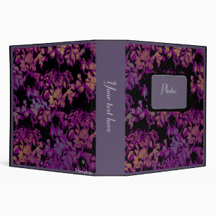 Plum Sunset Damask Photo Album Binder