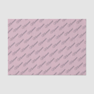 Plum tartan tissue paper
