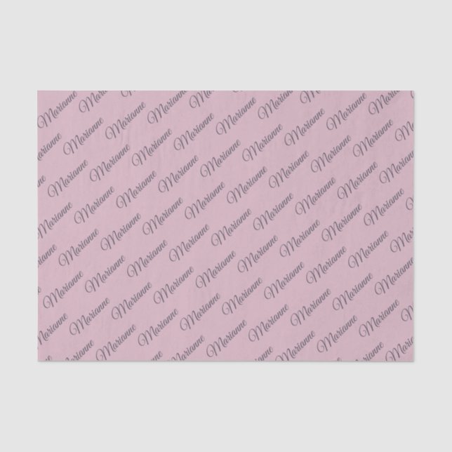 Plum tartan tissue paper (Front)